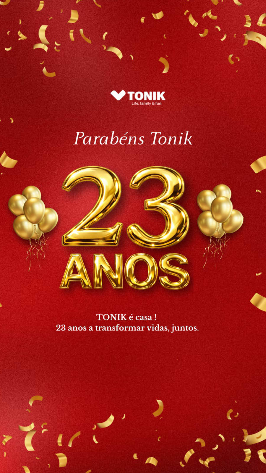 23 ANOS A MOVER VIDAS 🎉 Celebrámos mais um aniversário… mas quem faz a ToniK ac